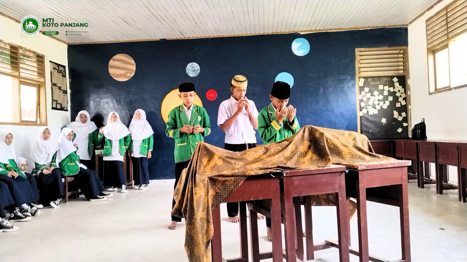 TI Koto Panjang Latih Siswa Praktik Sholat Jenazah Lewat Mapel Peqah